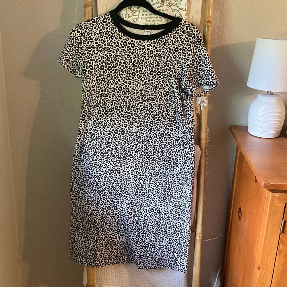 Old Navy leopard print dress Tall S